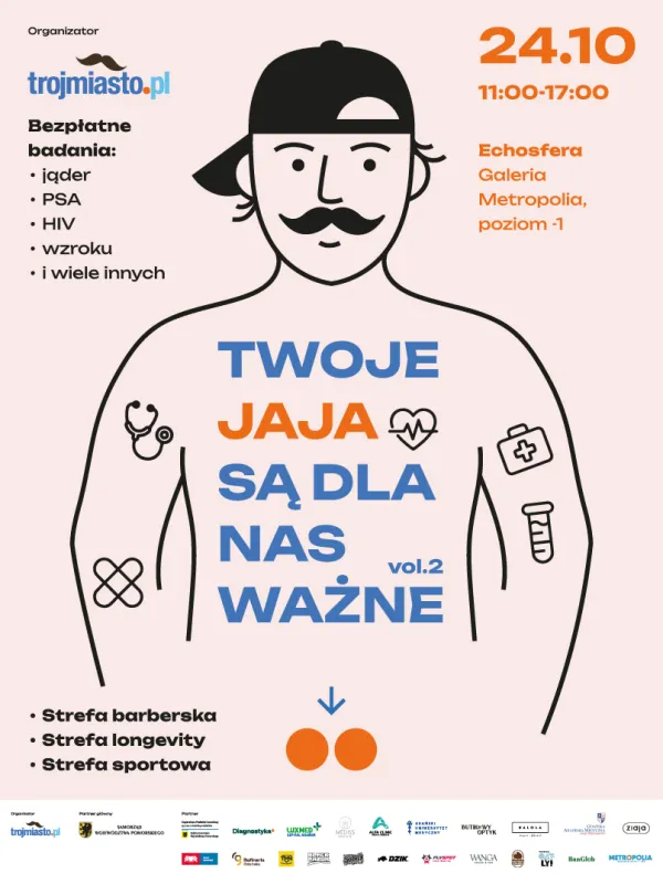 Twoje jaja są dla nas ważne vol. 2 - profilaktyczna akcja Trojmiasto.pl, Galeria Metropolia Echo Sfera 24 października 2026 (sobota), godz. 11:00 - 17:00
